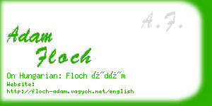 adam floch business card